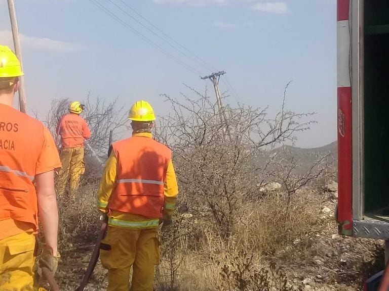 Alta Gracia: Foco de incendio en Valle Grande.