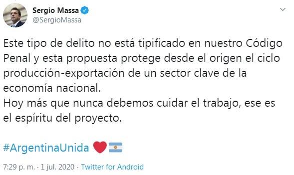 (Twitter: @SergioMassa)