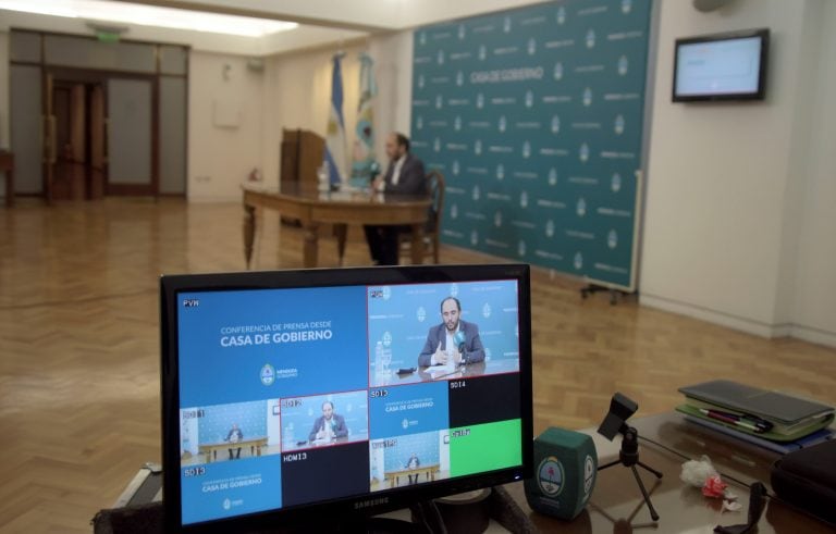 Habló de los docentes. Foto: Prensa Gobierno de Mendoza.