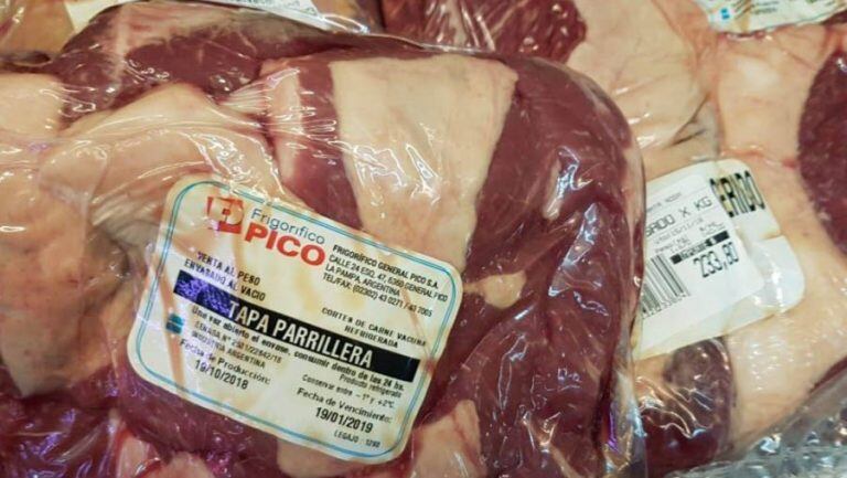 La oferta incluye cortes a 100 y 140 pesos por kilo (Gobierno de La Pampa)