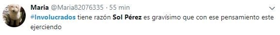 Los usuarios tomaron partido en Twitter en el marco del cruce entre Sol Pérez y el "Profe Nico" en Involucrados