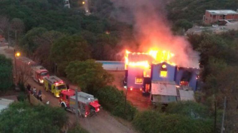 Incendio de la vivienda de Patricia Gómez en Mendiolaza.