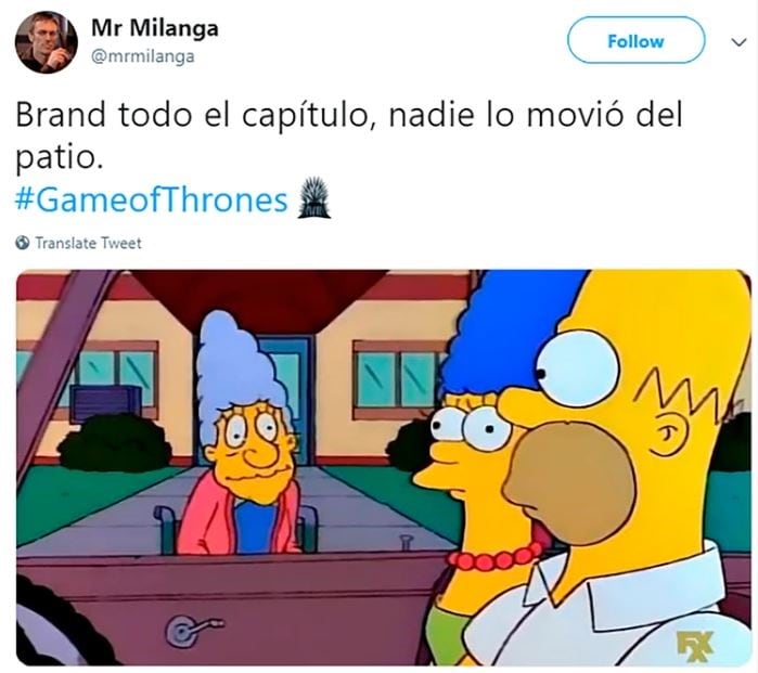 Los memes sobre el primer capítulo de la octava temporada de "Game Of Thrones" (Foto: captura Twitter)