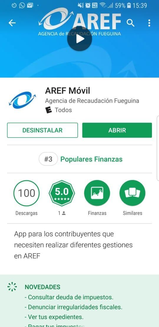 La aplicación más descargada