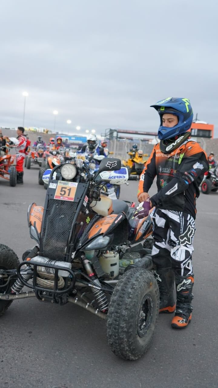 Frini tuvo una destacada actuación en la primera jornada de carrera y se ubicó en el tercer lugar.