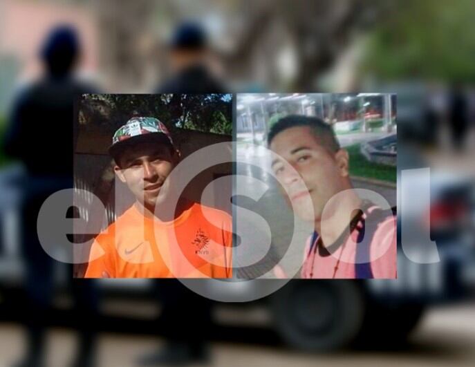 Luis "Cebolla" Lucero (21) y Sebastián Porteñito Acosta (24).