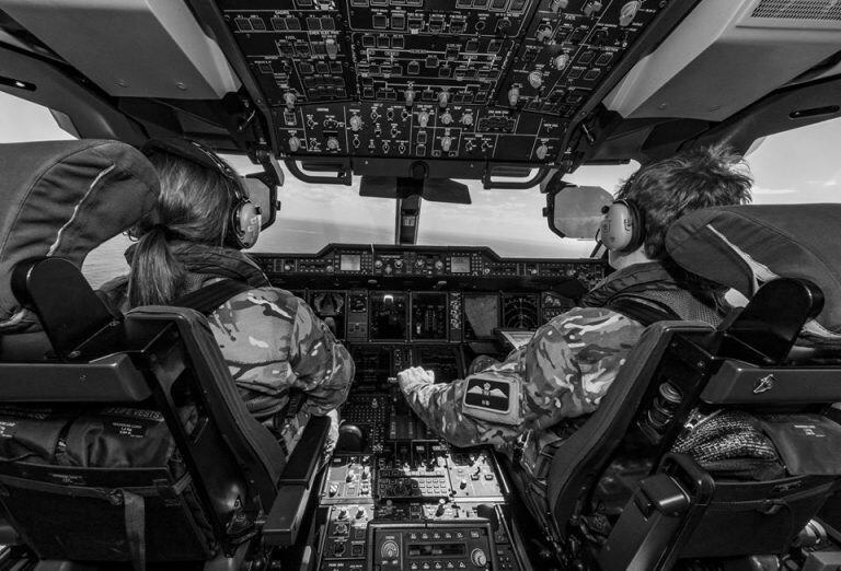 Cabina del avión A400, avión tanque de abastecimiento aéreo a aviones de combate.