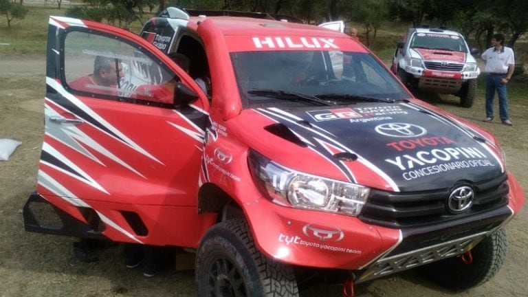 La Toyota Hilux de Alejandro Yacopini.