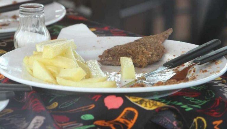 El menú elegido por Macri: milanesa con papas.