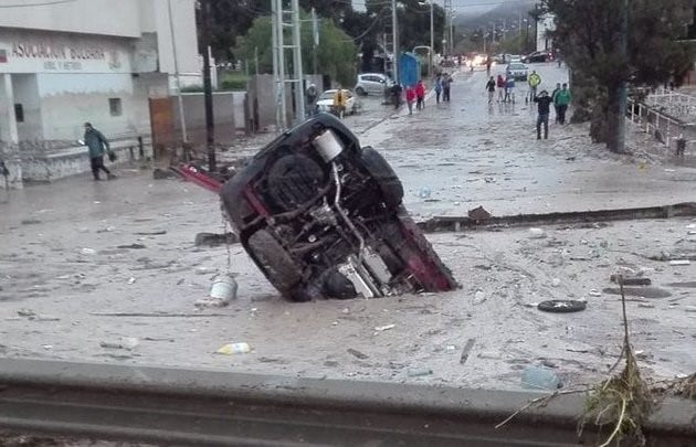 Dos años atrás, temporal en Comodoro Rivadavia.