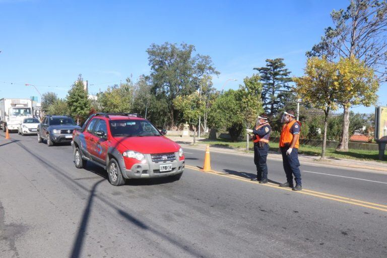 Continúan los controles en los ingresos a la ciudad de Carlos Paz