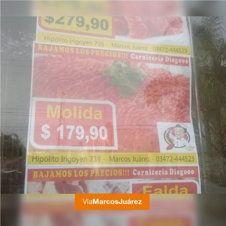 Oferta en carne molida.