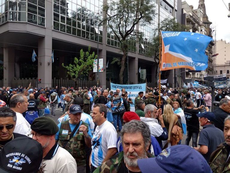 Veteranos de la Guerra de Malvinas se reunieron en Buenos AIres. (2018)