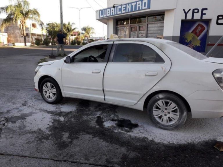 El chofer pedía auxilio a los gritos. Fue en Villa Mercedes, San Luis.