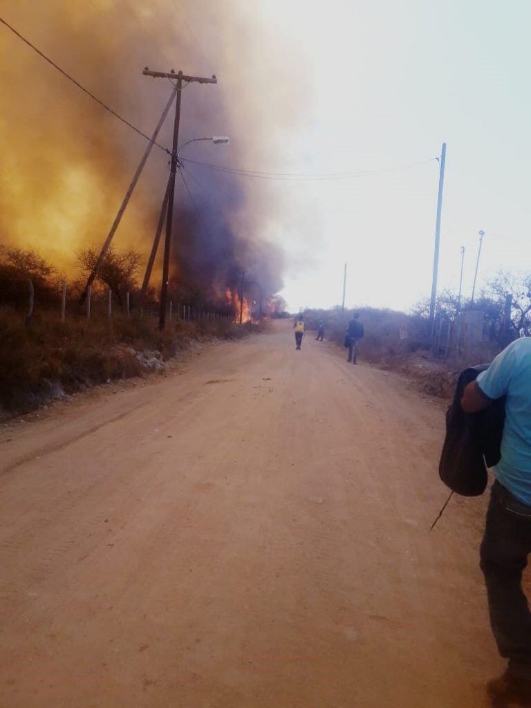 Incendio en Traslasierra