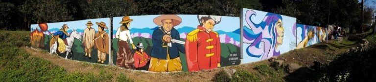 Murales que reflejan la calidad del trabajo de los artistas jujeños.