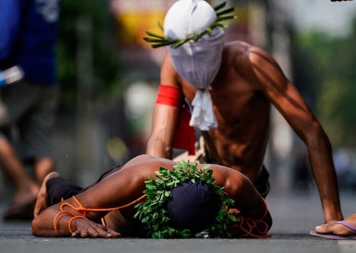 Jueves Santo en Filipinas. (Foto: AFP)