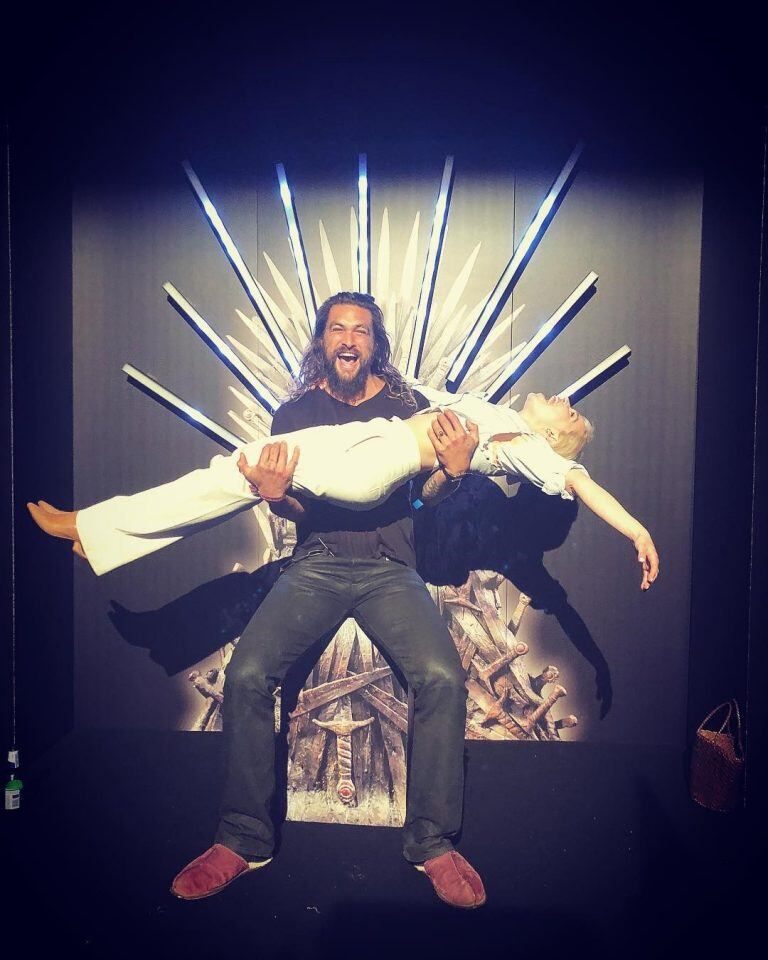 Emilia Clarke junto a Jason Momoa (Foto: Instagram/ @emilia_clarke)