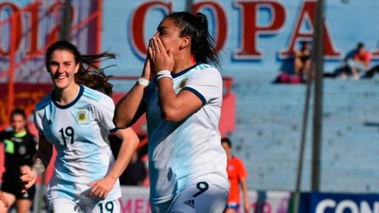 Rocío Correa futbolista de San Lorenzo y de la Selección Argentina.