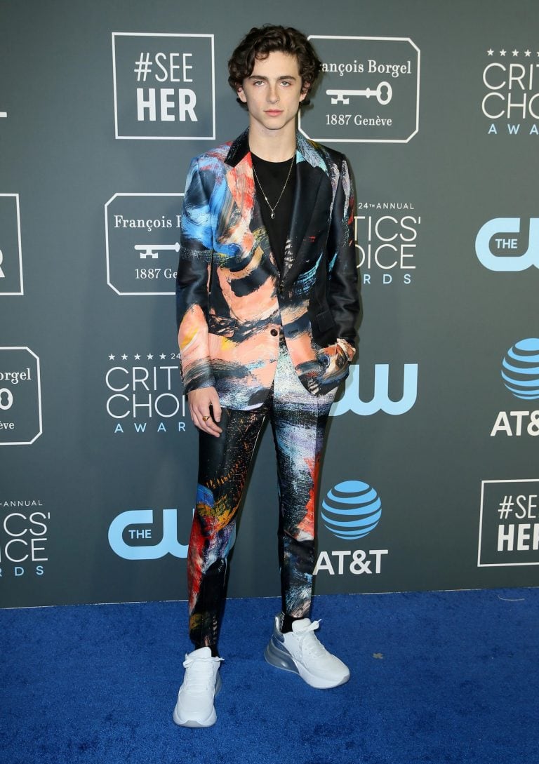 Timothee Chalamet posa en la alfombra azul de los Critics' Choice Awards. (Foto: REUTERS/Danny Moloshok)