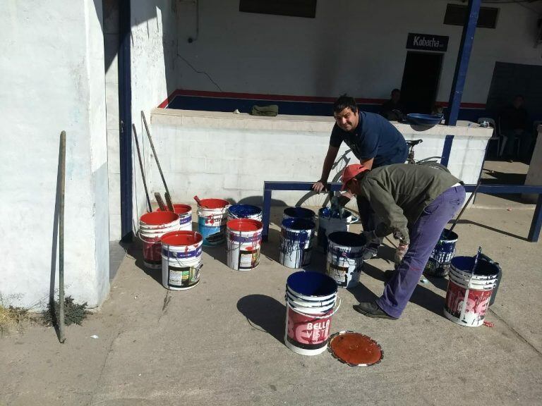 Las Palmas y la cancha pintada