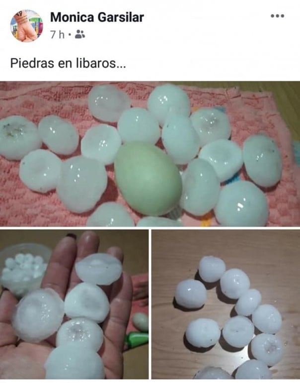 granizada en Líbaros (redes)