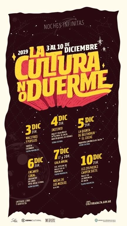 La Cultura no Duerme (Facebook Cultura Salta)