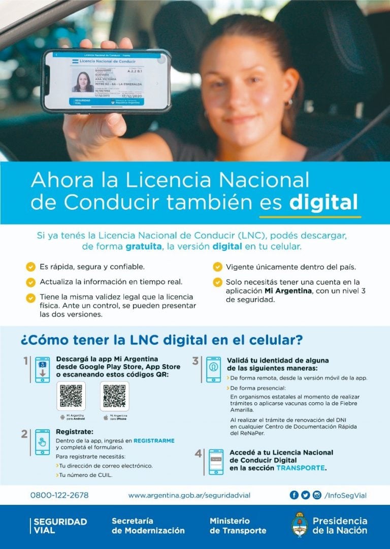 Como acceder a la licencia de conducir digital.