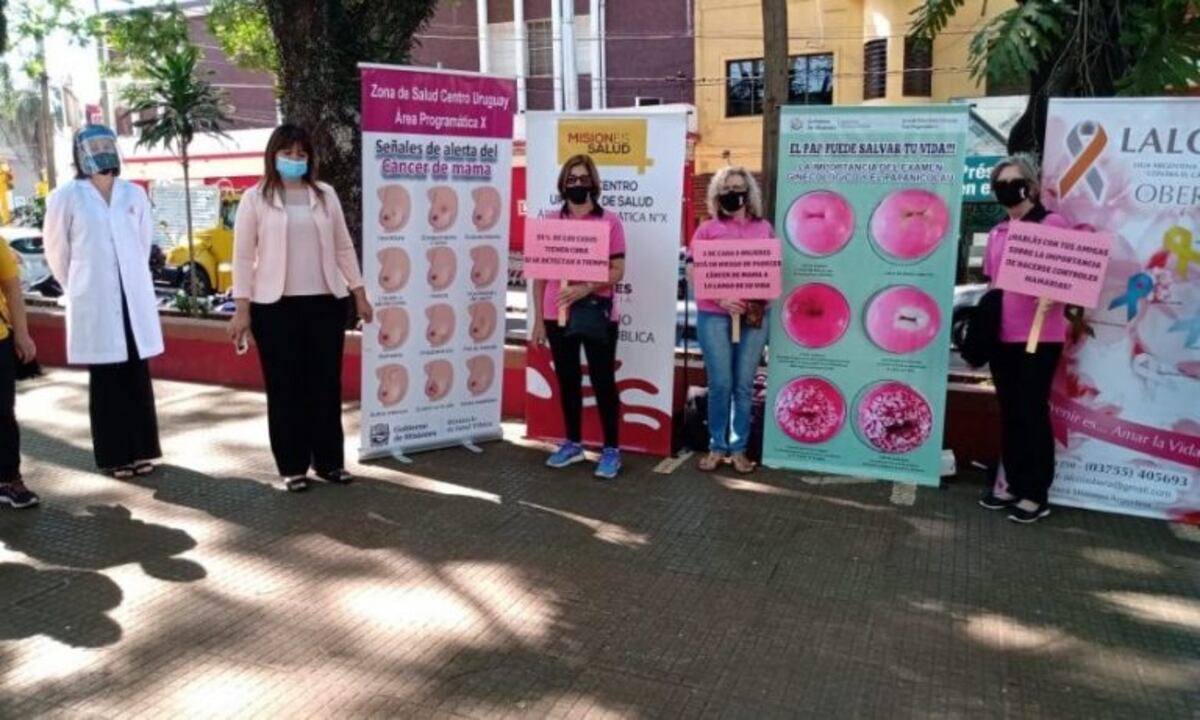 Oberá tuvo actividades en el día mundial de la lucha contra el cáncer de mama