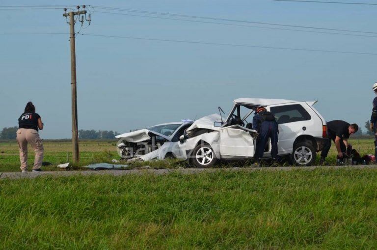 Choque frontal con un muerto en el centro provincial (Gálvez Hoy)