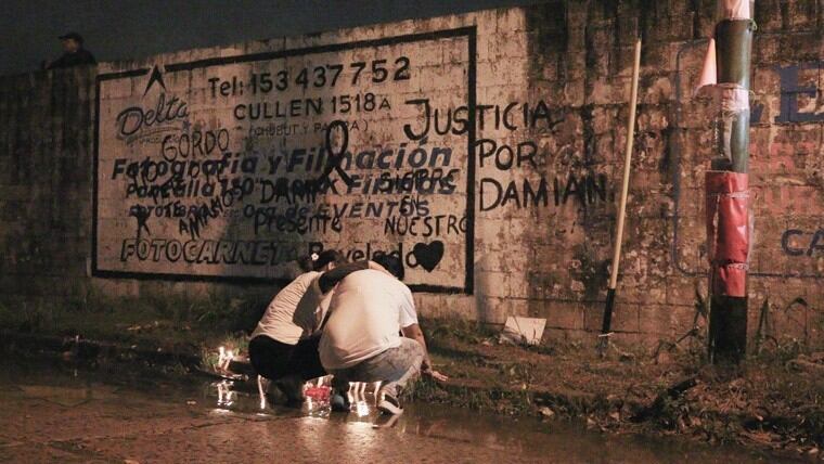 Marcha a un año de la muerte de Damián Orgaz.