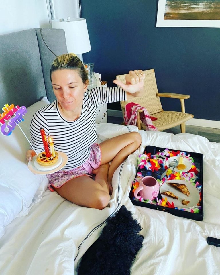 Sofía Zámolo celebró su cumpleaños desde su casa en plena cuarentena.