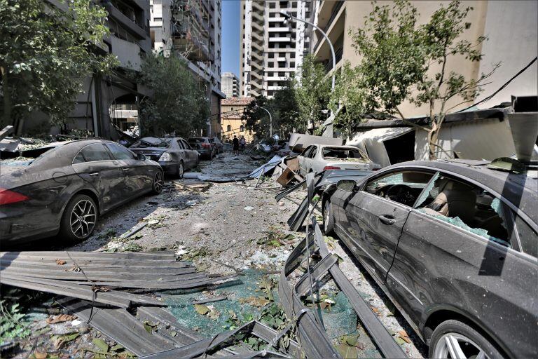 El día después de la trágica explosión en Beirut. (Foto: EFE/EPA)