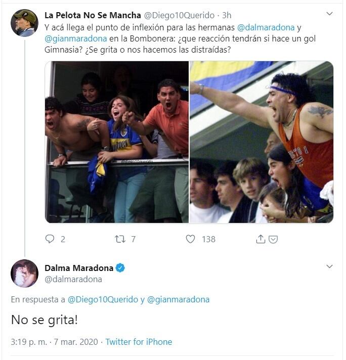 Cómo sería la reacción de Dalma ante un gol de Gimnasia.