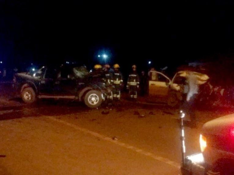 Dos fallecidos en un siniestro vial sobre Ruta 14. (Foto: Misiones Online)