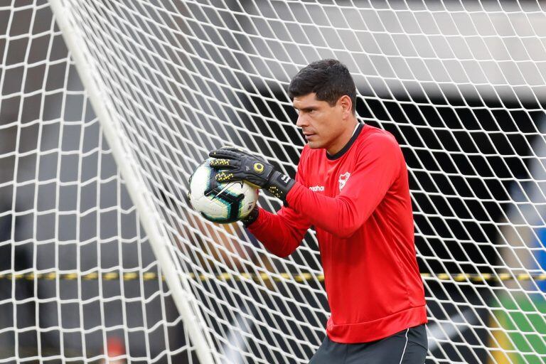 Lampe durante un entrenamiento con Bolivia en la Copa América. Foto: EFE/ Juan Ignacio Roncoroni