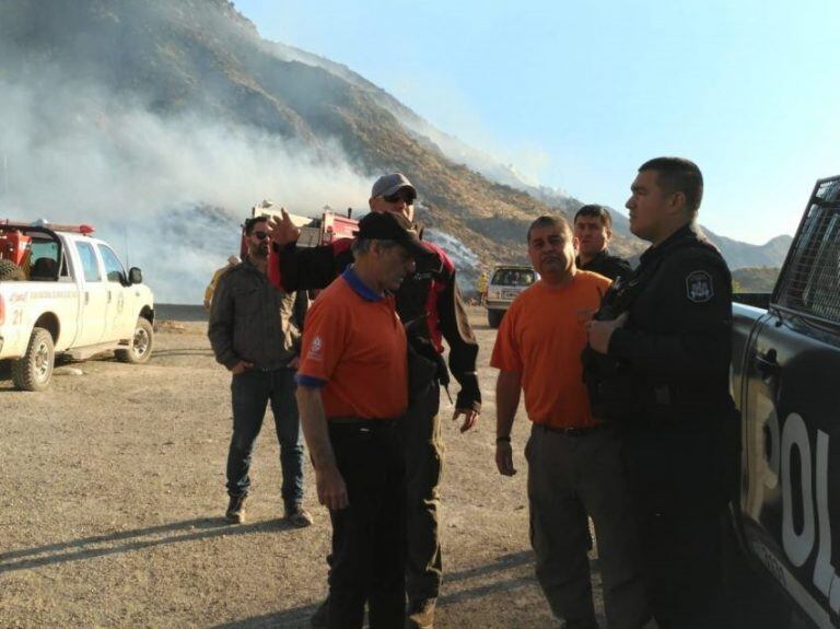 Incendio en el Cerro Arco