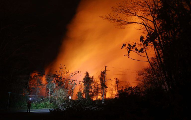 En fotos: la erupción del volcán hawaiano Kilauea complicó la situación en la zona