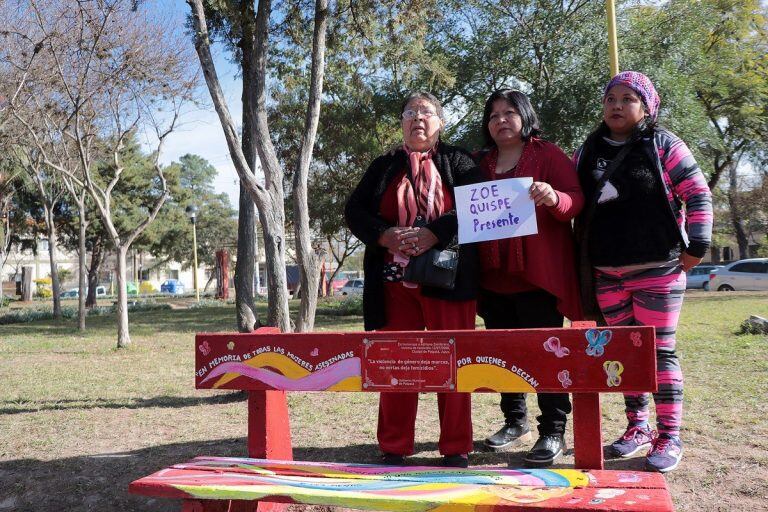 Familiares de víctimas de femicidio acompañaron el acto en Palpalá.