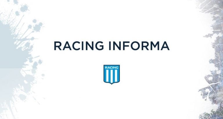 Racing confirmó un caso de coronavirus entre sus jugadores