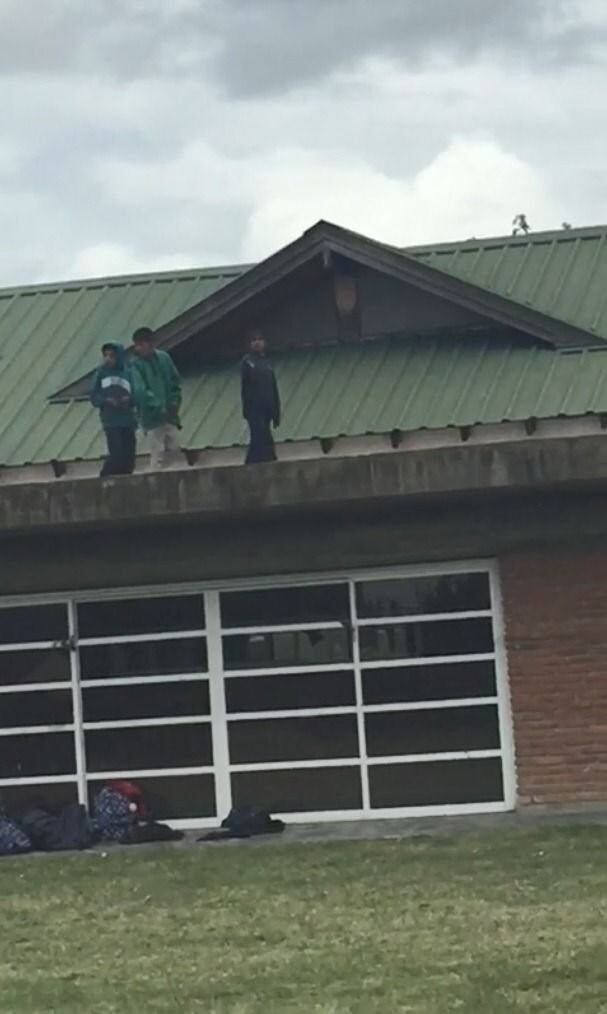 Tres chicos ingresaron a un colegio de Gonnet y atacaron a piedrazos a los alumnos