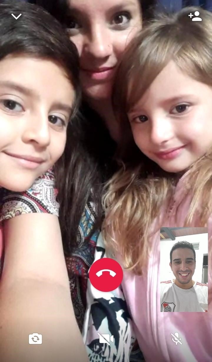 Videollamadas en familia.