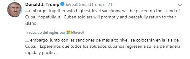 (Twitter: @realDonaldTrump)