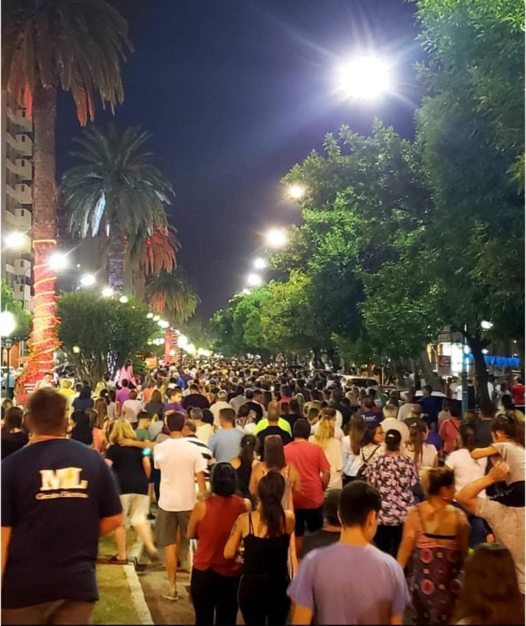 Los rafaelinos volvieron a salir a la calle pidiendo seguridad (Virginia Karlen)