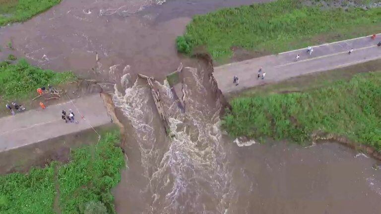 El Ejército Argentino evalúan colocar un puente. (@jufarusf)