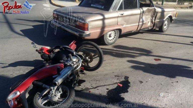 La motociclista está en coma.