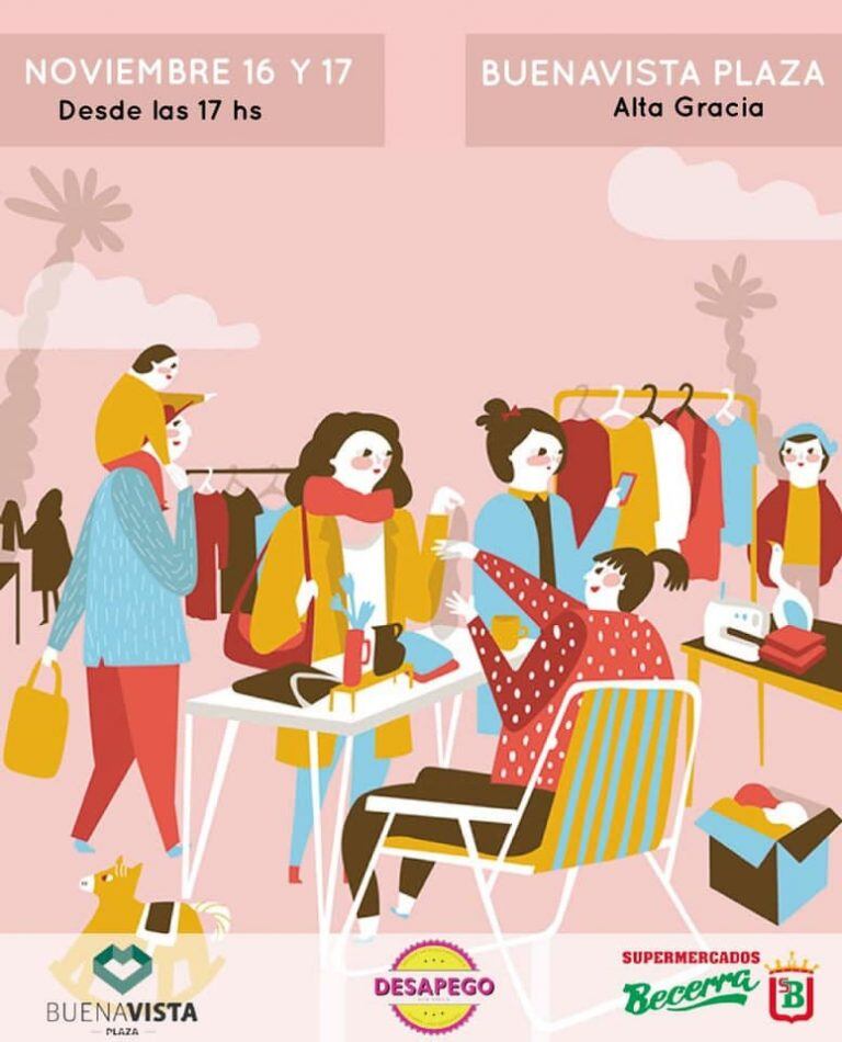 Feria Desapego Vintage, en Buenavista Plaza a las 17 horas.