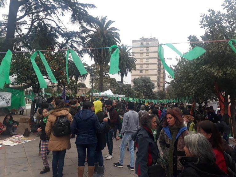 Mujeres a favor del aborto legal en Jujuy