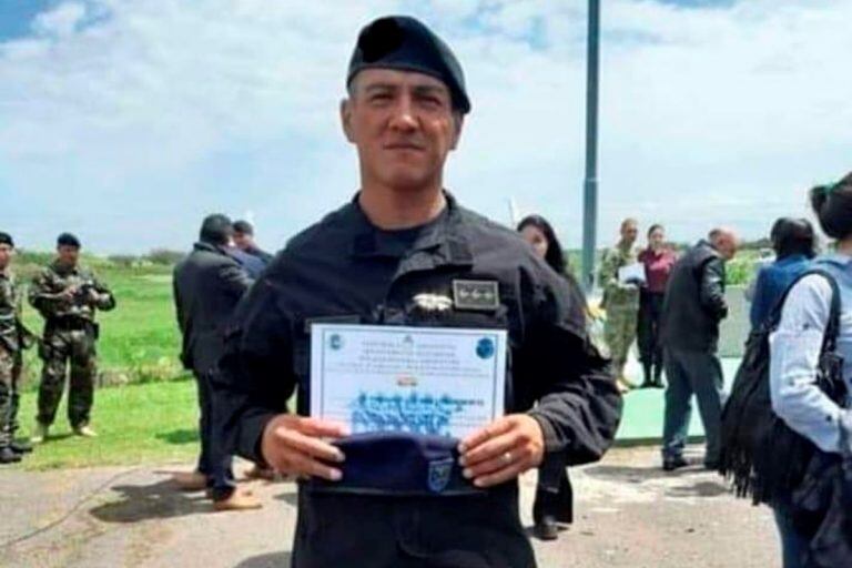 Darío Escudero Ortiz es parte de la Policía de San Luis.