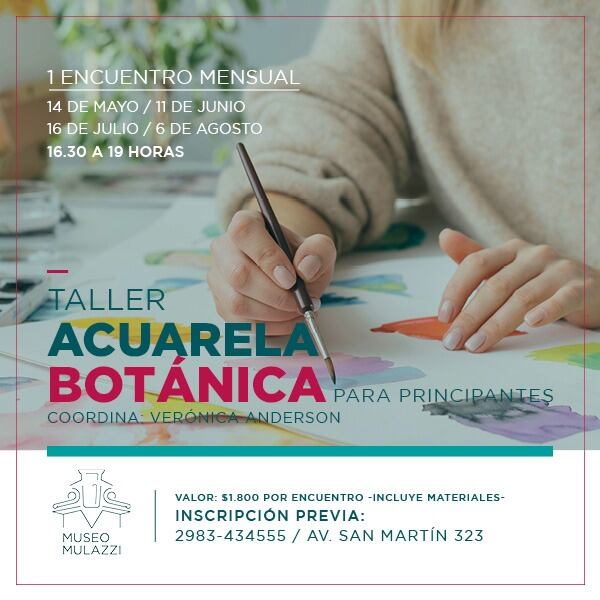 Taller de Acuarela Botánica para principiantes en el Museo Mulazzi